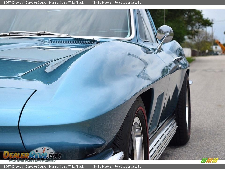 1967 Chevrolet Corvette Coupe Marina Blue / White/Black Photo #22