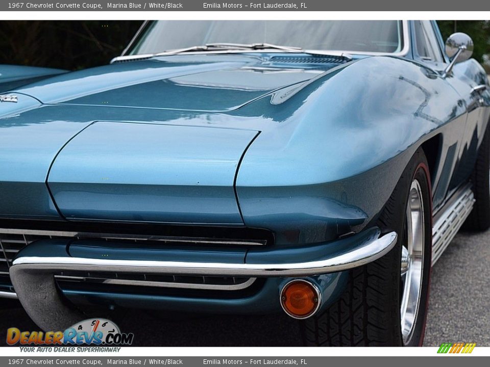 1967 Chevrolet Corvette Coupe Marina Blue / White/Black Photo #23