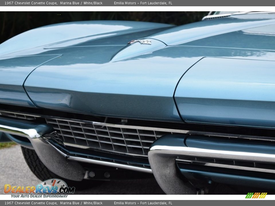 1967 Chevrolet Corvette Coupe Marina Blue / White/Black Photo #24