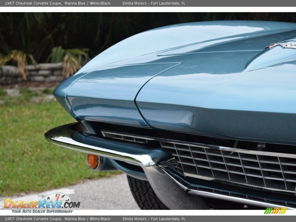 1967 Chevrolet Corvette Coupe Marina Blue / White/Black Photo #25