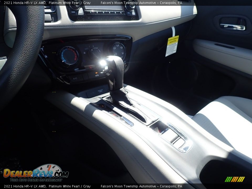 2021 Honda HR-V LX AWD Platinum White Pearl / Gray Photo #13