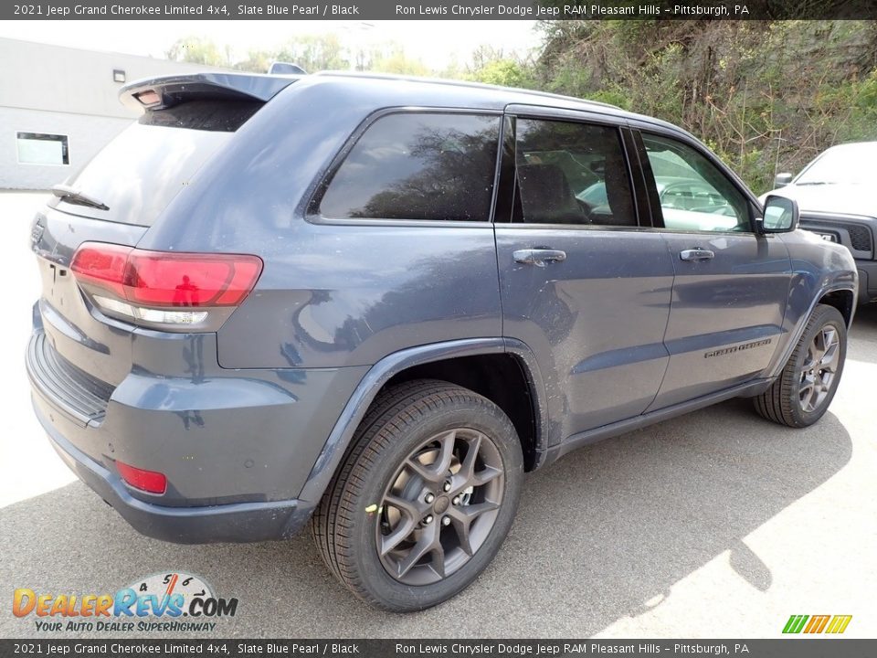 2021 Jeep Grand Cherokee Limited 4x4 Slate Blue Pearl / Black Photo #6