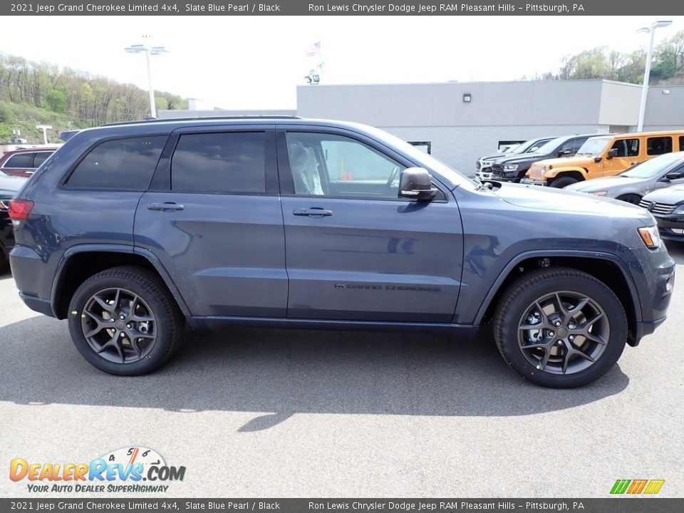 2021 Jeep Grand Cherokee Limited 4x4 Slate Blue Pearl / Black Photo #7