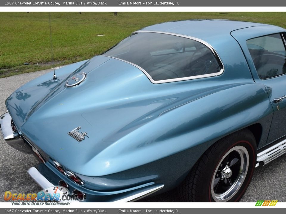 1967 Chevrolet Corvette Coupe Marina Blue / White/Black Photo #31