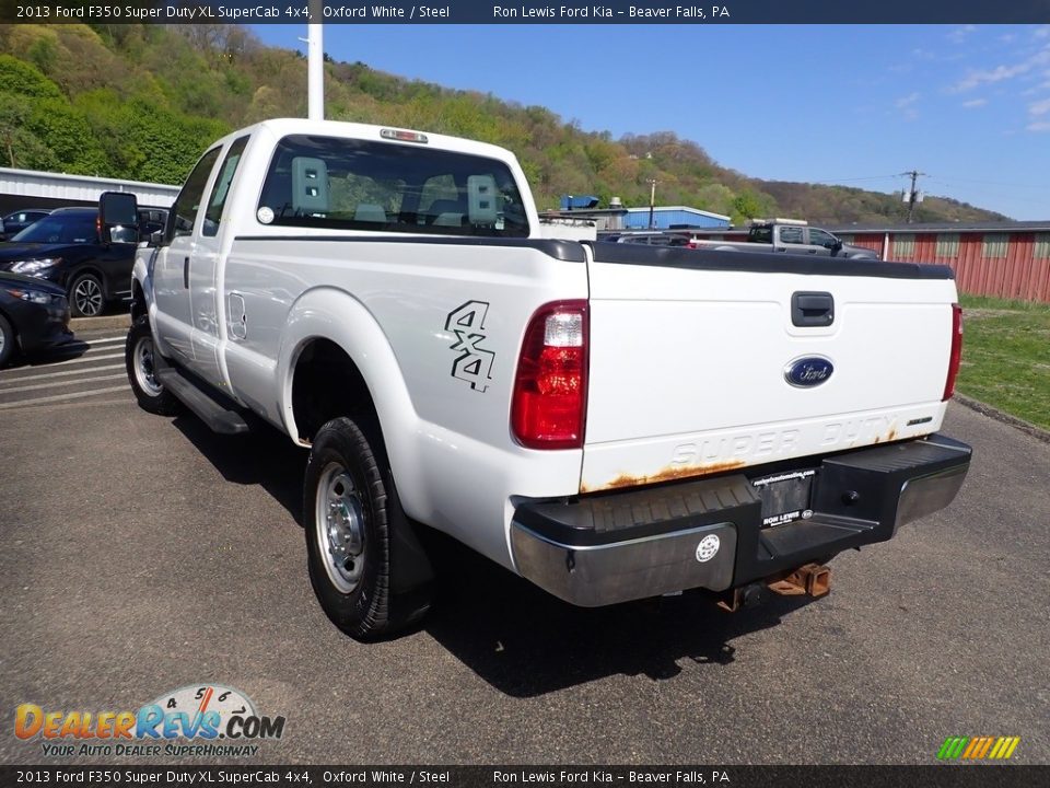 2013 Ford F350 Super Duty XL SuperCab 4x4 Oxford White / Steel Photo #6