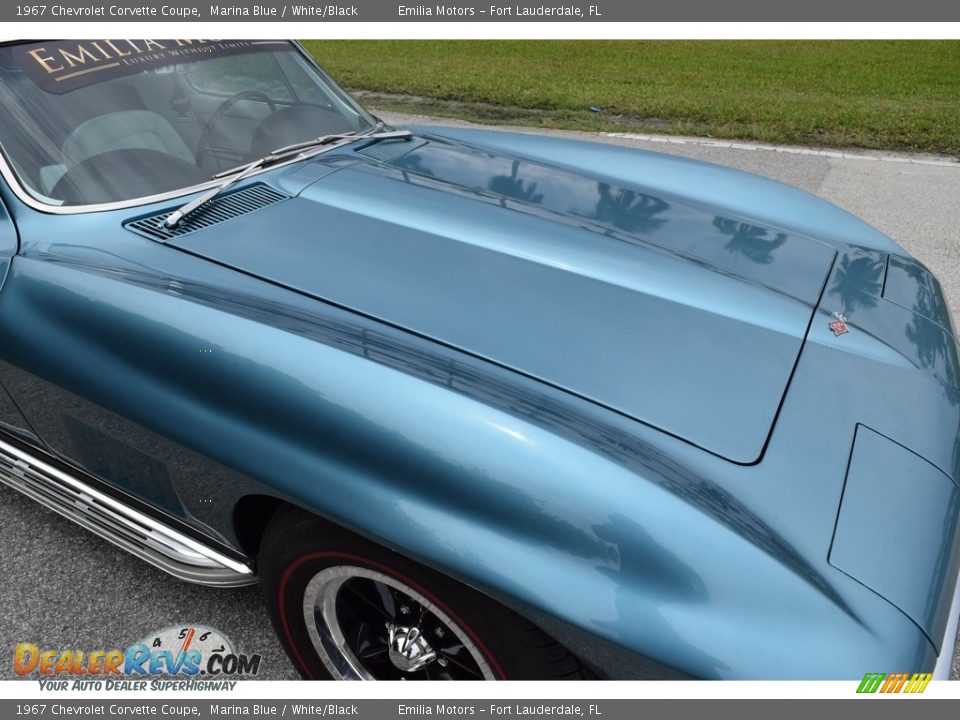 1967 Chevrolet Corvette Coupe Marina Blue / White/Black Photo #33