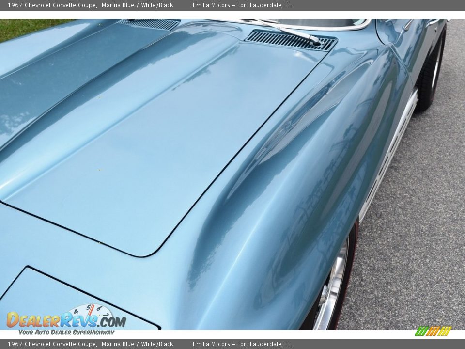 1967 Chevrolet Corvette Coupe Marina Blue / White/Black Photo #34