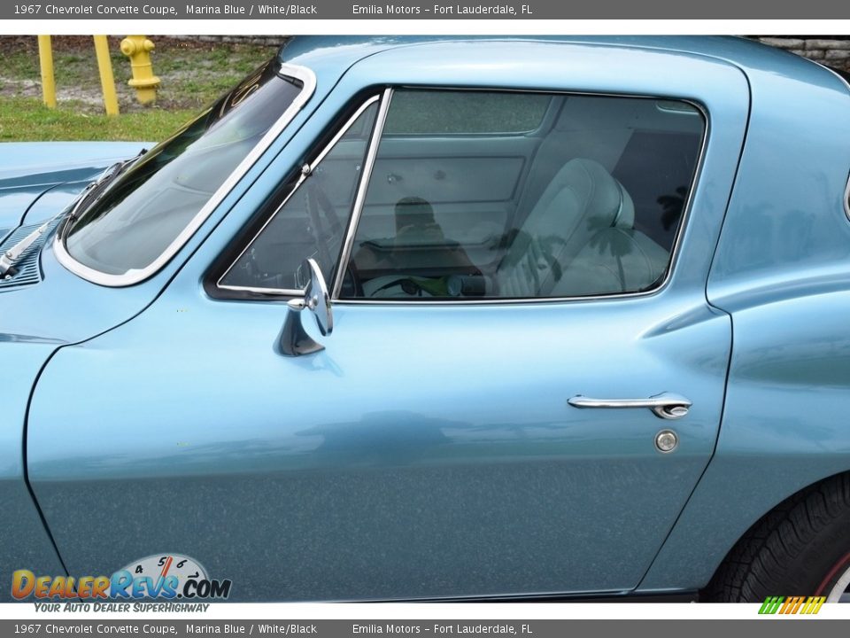 1967 Chevrolet Corvette Coupe Marina Blue / White/Black Photo #35