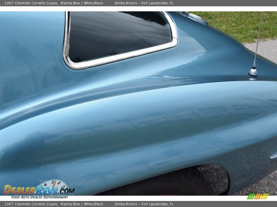 1967 Chevrolet Corvette Coupe Marina Blue / White/Black Photo #36