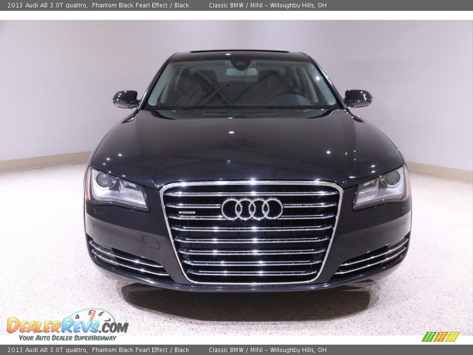 2013 Audi A8 3.0T quattro Phantom Black Pearl Effect / Black Photo #2