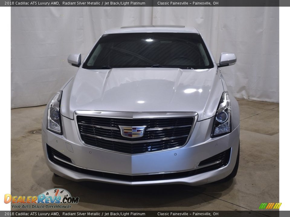 2018 Cadillac ATS Luxury AWD Radiant Silver Metallic / Jet Black/Light Platinum Photo #4