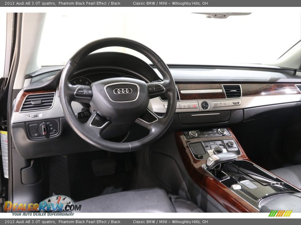 2013 Audi A8 3.0T quattro Phantom Black Pearl Effect / Black Photo #6