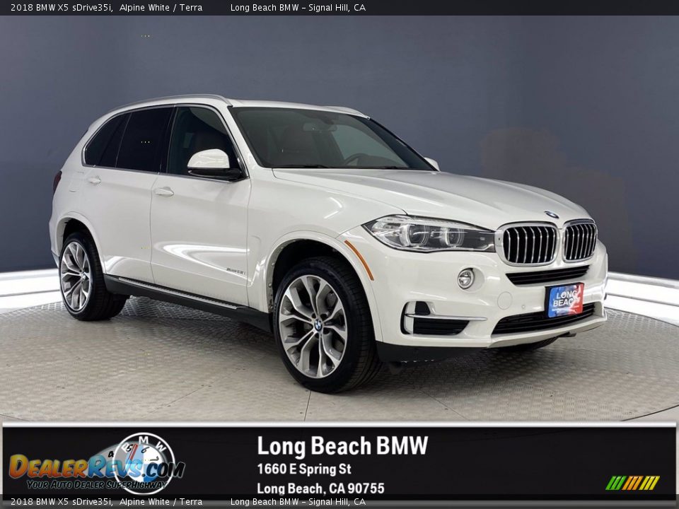 2018 BMW X5 sDrive35i Alpine White / Terra Photo #1