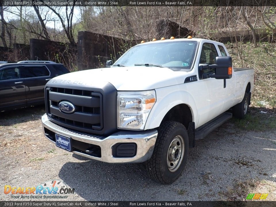 2013 Ford F350 Super Duty XL SuperCab 4x4 Oxford White / Steel Photo #18