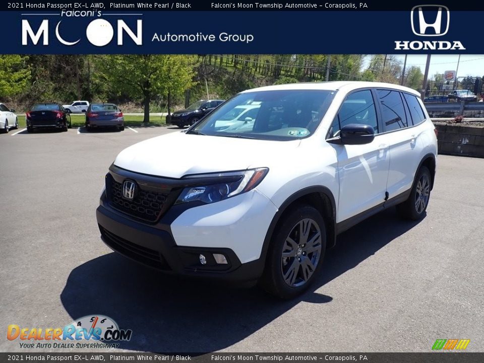 2021 Honda Passport EX-L AWD Platinum White Pearl / Black Photo #1