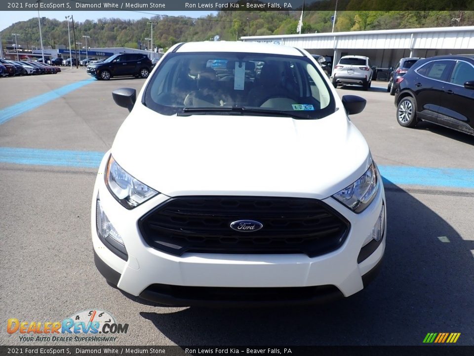 2021 Ford EcoSport S Diamond White / Medium Stone Photo #4