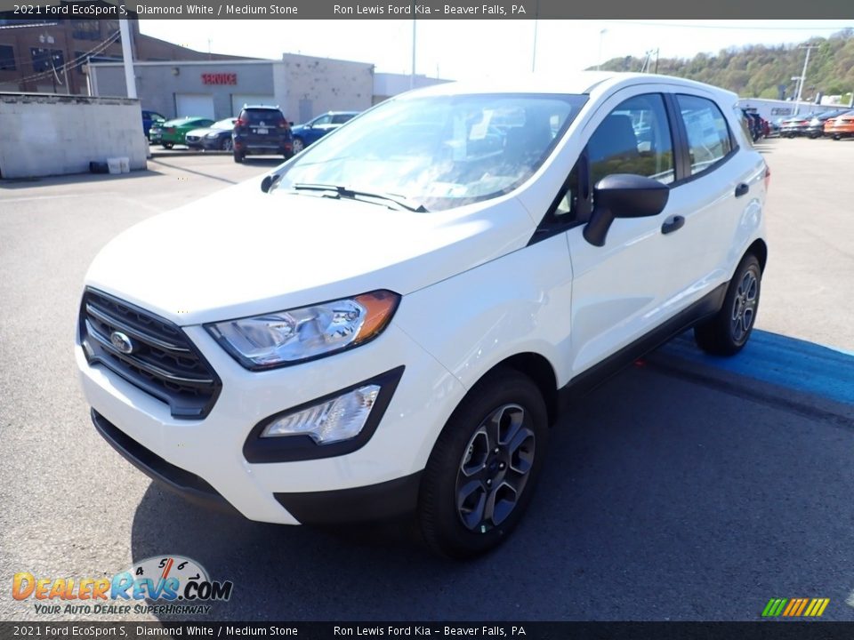 2021 Ford EcoSport S Diamond White / Medium Stone Photo #5