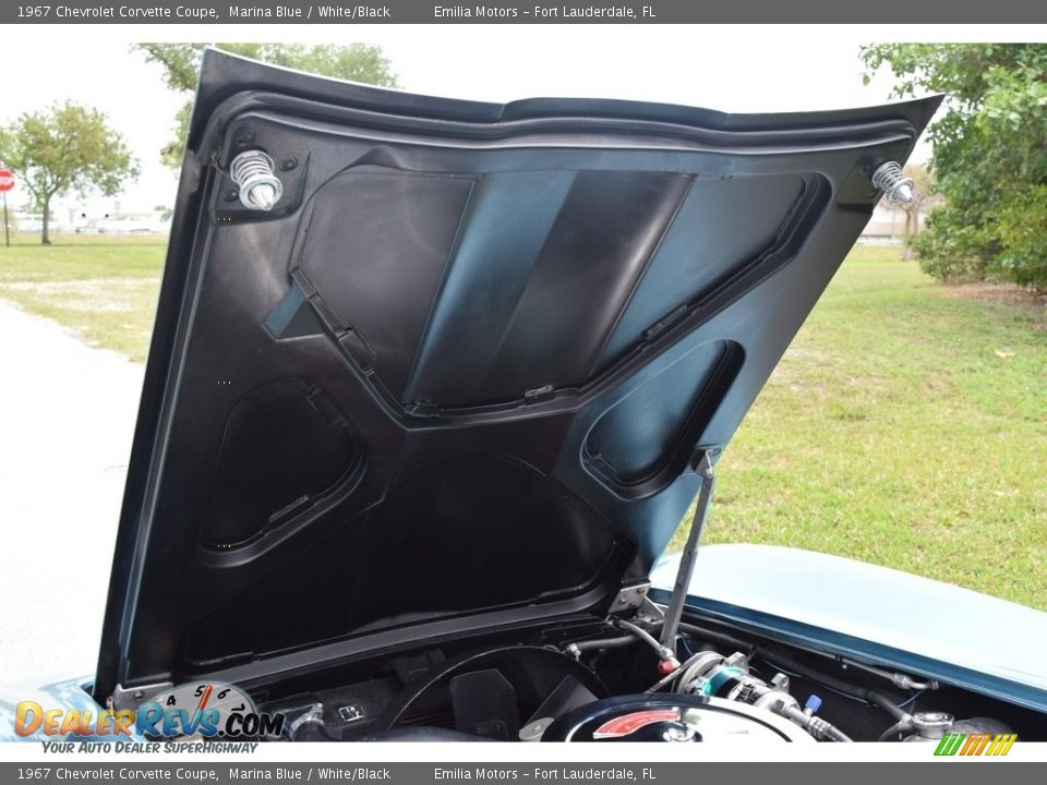 1967 Chevrolet Corvette Coupe Marina Blue / White/Black Photo #53