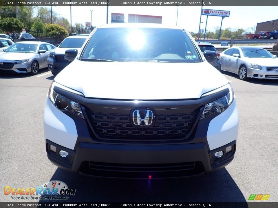 2021 Honda Passport EX-L AWD Platinum White Pearl / Black Photo #7