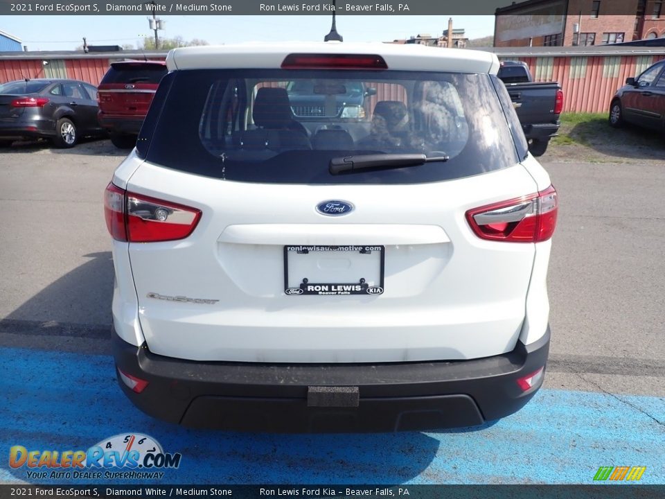 2021 Ford EcoSport S Diamond White / Medium Stone Photo #8