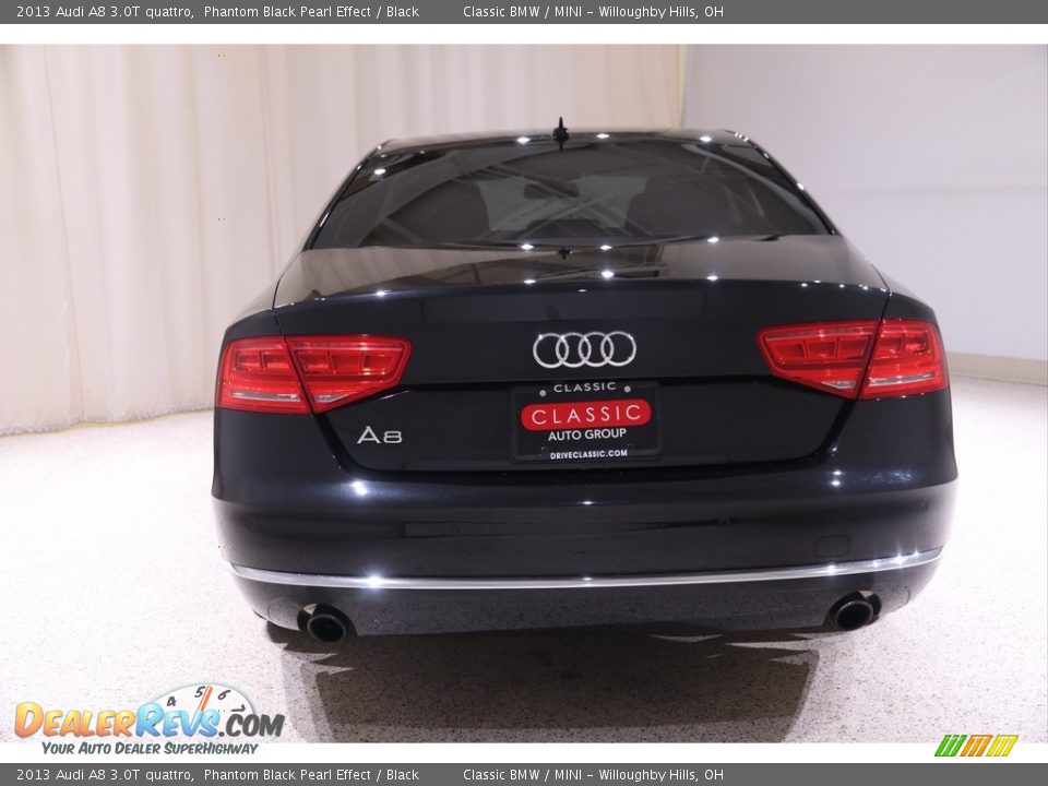 2013 Audi A8 3.0T quattro Phantom Black Pearl Effect / Black Photo #20