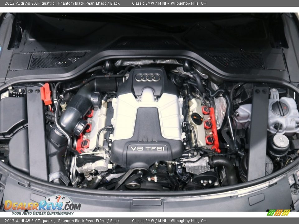 2013 Audi A8 3.0T quattro Phantom Black Pearl Effect / Black Photo #21