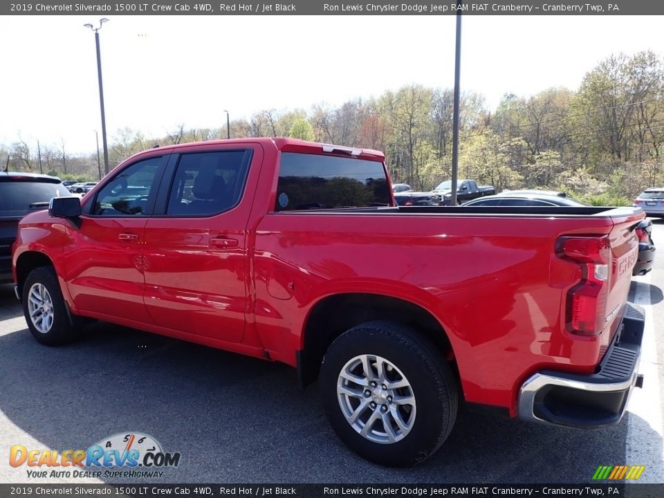 2019 Chevrolet Silverado 1500 LT Crew Cab 4WD Red Hot / Jet Black Photo #3