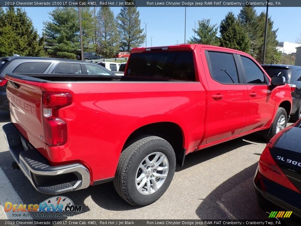 2019 Chevrolet Silverado 1500 LT Crew Cab 4WD Red Hot / Jet Black Photo #4