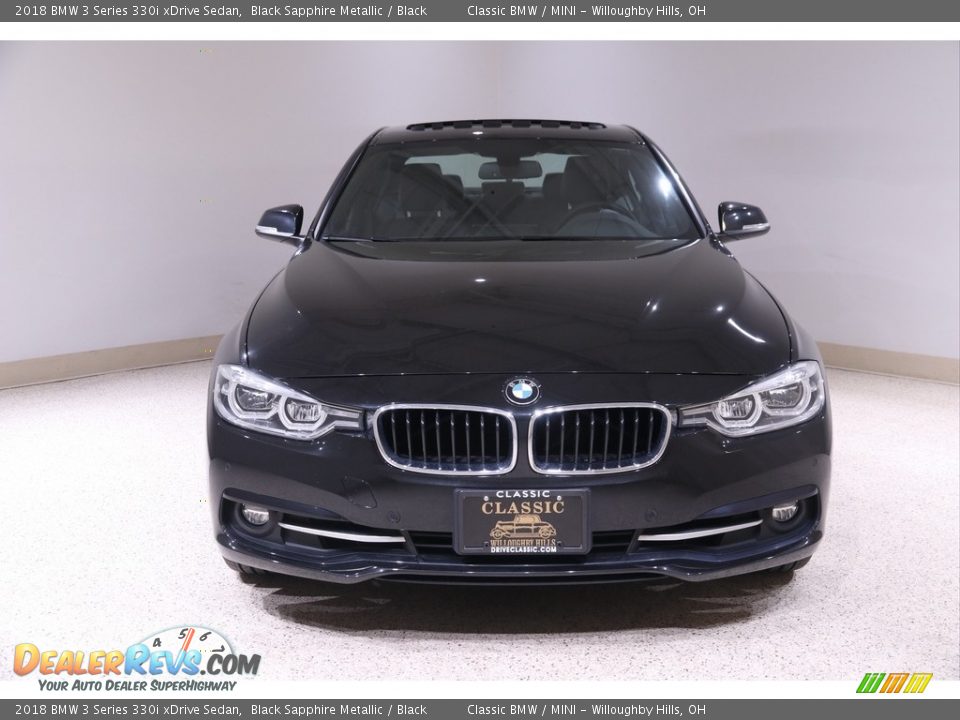 2018 BMW 3 Series 330i xDrive Sedan Black Sapphire Metallic / Black Photo #2