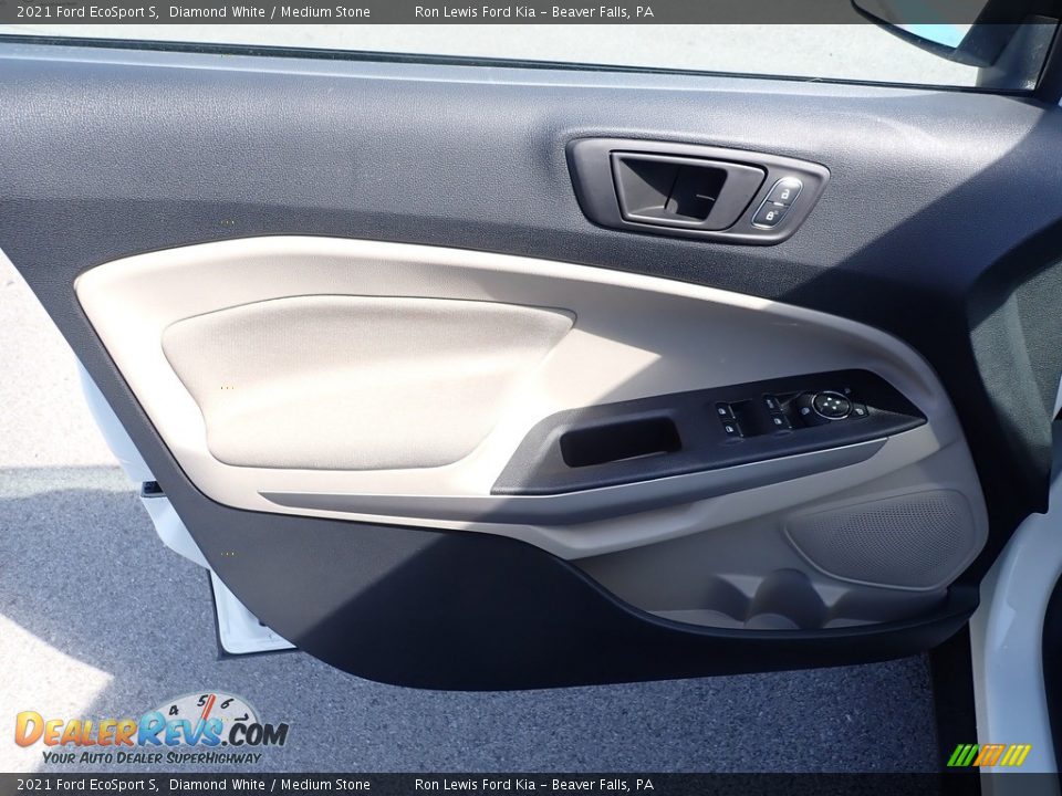 2021 Ford EcoSport S Diamond White / Medium Stone Photo #14