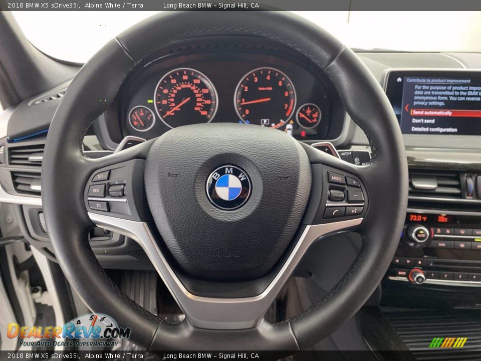 2018 BMW X5 sDrive35i Alpine White / Terra Photo #18