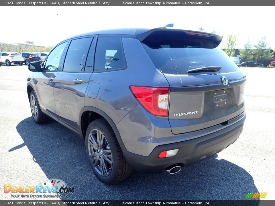 2021 Honda Passport EX-L AWD Modern Steel Metallic / Gray Photo #4