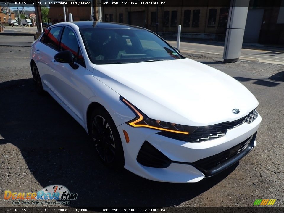 2021 Kia K5 GT-Line Glacier White Pearl / Black Photo #3