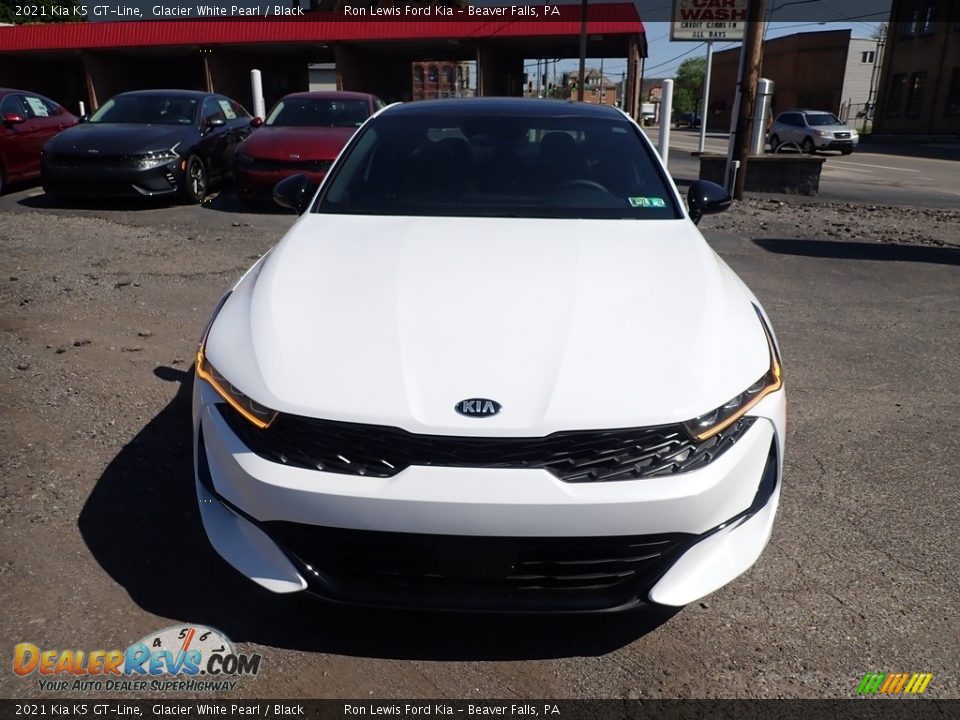 2021 Kia K5 GT-Line Glacier White Pearl / Black Photo #4