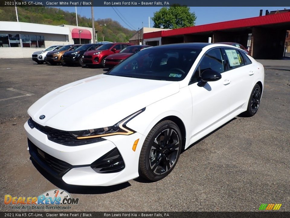 2021 Kia K5 GT-Line Glacier White Pearl / Black Photo #5
