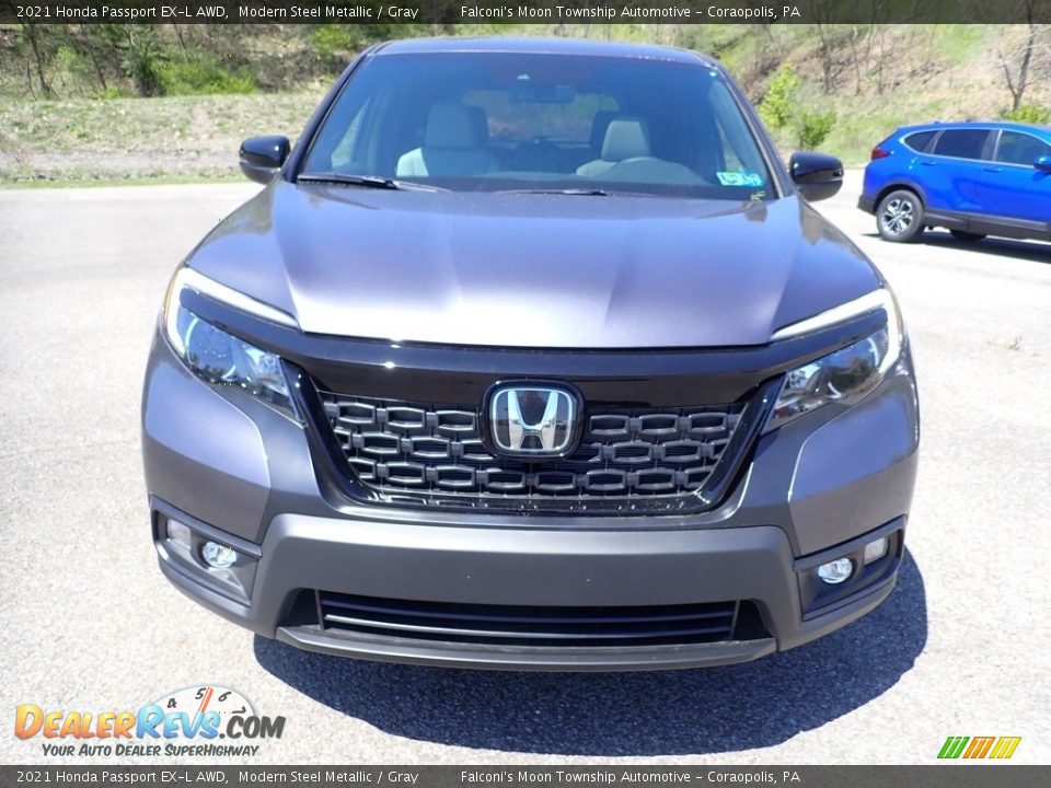 2021 Honda Passport EX-L AWD Modern Steel Metallic / Gray Photo #8