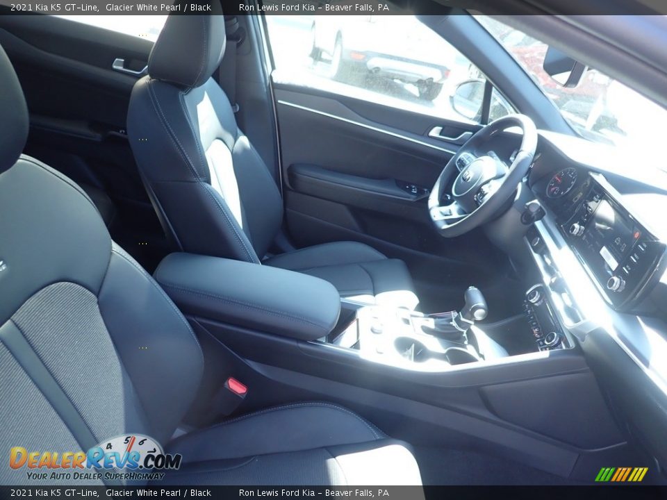2021 Kia K5 GT-Line Glacier White Pearl / Black Photo #10