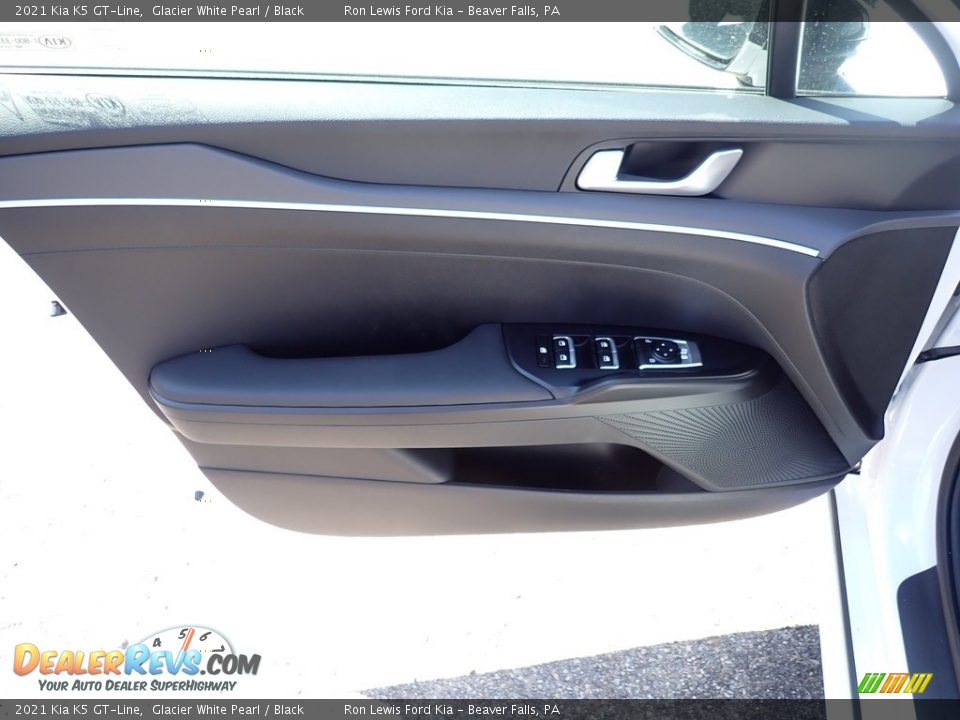 2021 Kia K5 GT-Line Glacier White Pearl / Black Photo #13
