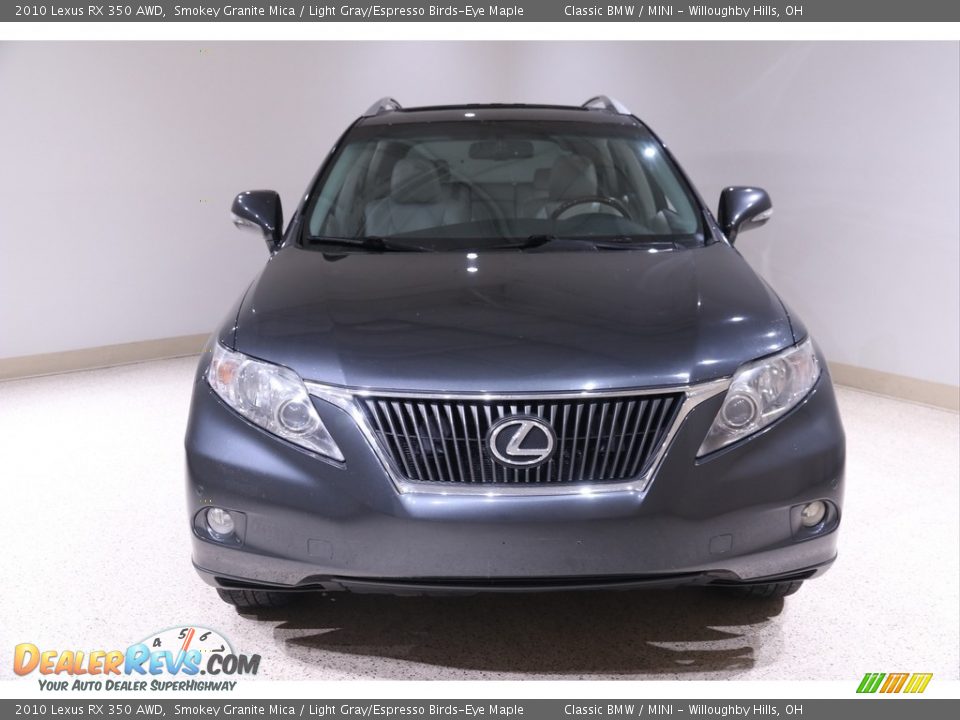 2010 Lexus RX 350 AWD Smokey Granite Mica / Light Gray/Espresso Birds-Eye Maple Photo #2