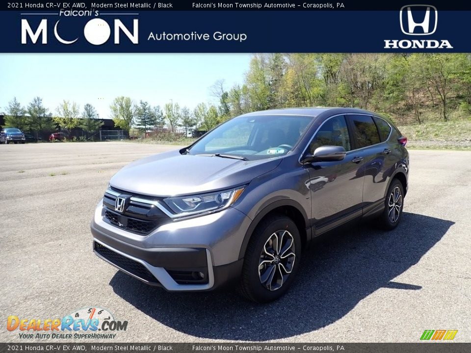 2021 Honda CR-V EX AWD Modern Steel Metallic / Black Photo #1