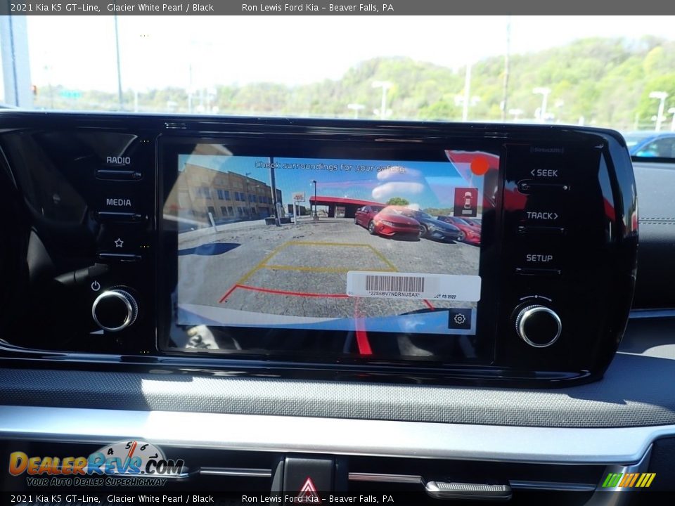 2021 Kia K5 GT-Line Glacier White Pearl / Black Photo #16