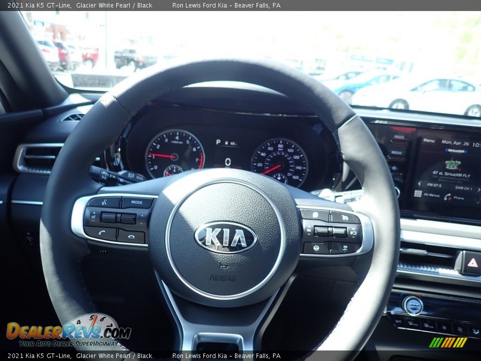2021 Kia K5 GT-Line Glacier White Pearl / Black Photo #18
