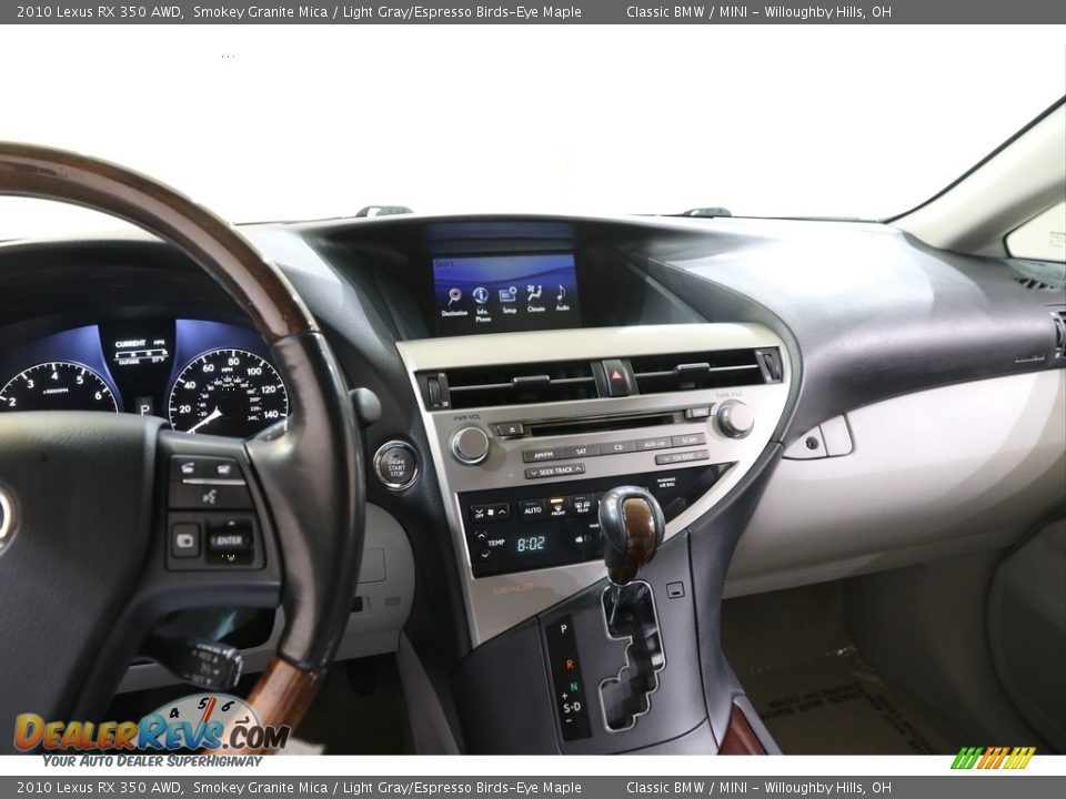 2010 Lexus RX 350 AWD Smokey Granite Mica / Light Gray/Espresso Birds-Eye Maple Photo #9