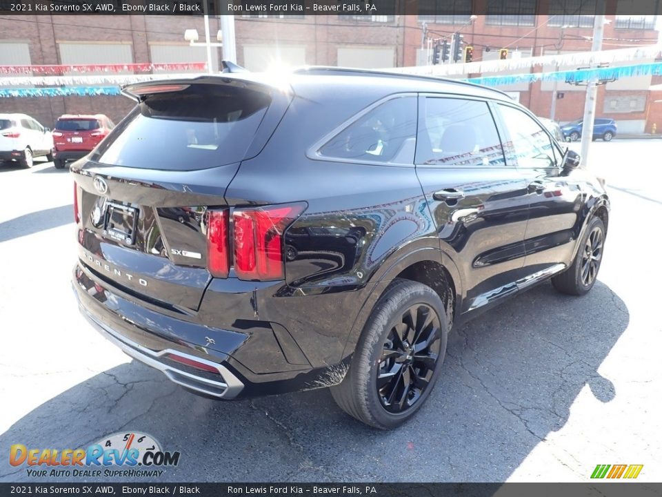 2021 Kia Sorento SX AWD Ebony Black / Black Photo #2