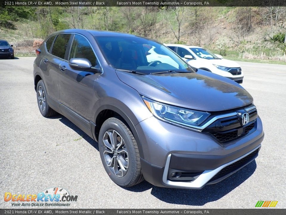 2021 Honda CR-V EX AWD Modern Steel Metallic / Black Photo #6