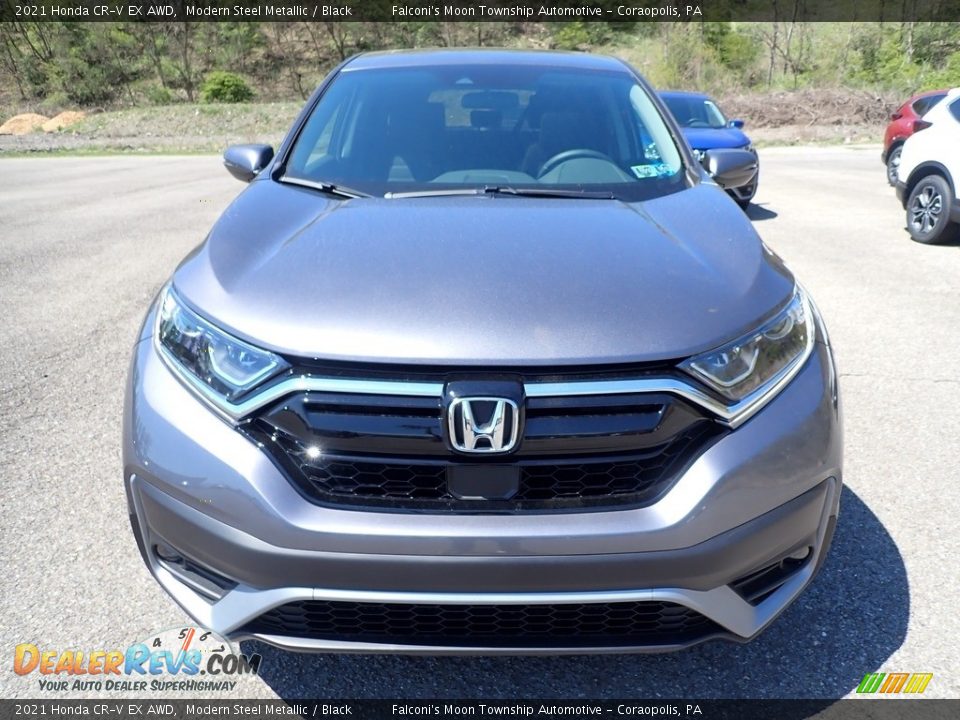 2021 Honda CR-V EX AWD Modern Steel Metallic / Black Photo #7