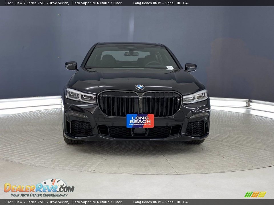 2022 BMW 7 Series 750i xDrive Sedan Black Sapphire Metallic / Black Photo #2