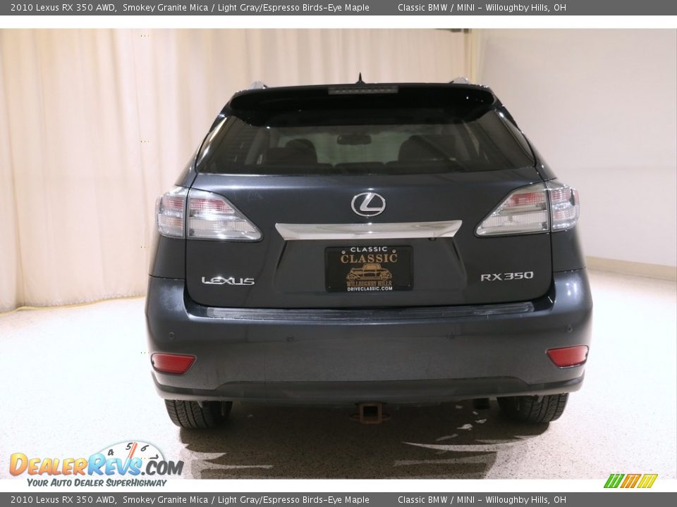 2010 Lexus RX 350 AWD Smokey Granite Mica / Light Gray/Espresso Birds-Eye Maple Photo #16