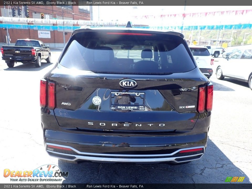 2021 Kia Sorento SX AWD Ebony Black / Black Photo #8