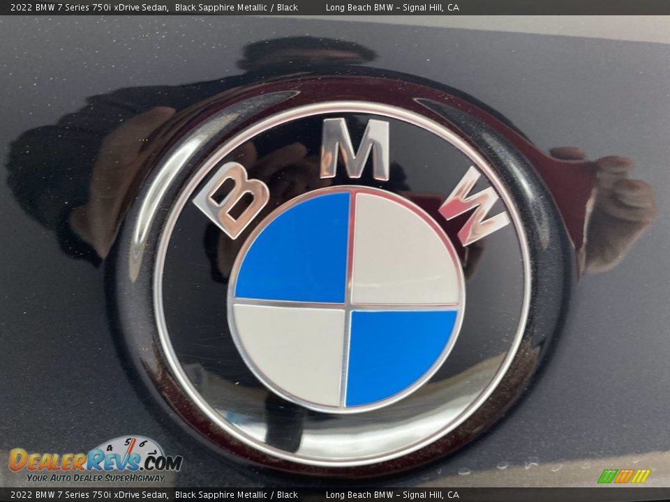 2022 BMW 7 Series 750i xDrive Sedan Black Sapphire Metallic / Black Photo #7